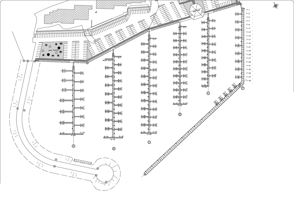 Plan de la marina Port du Sud